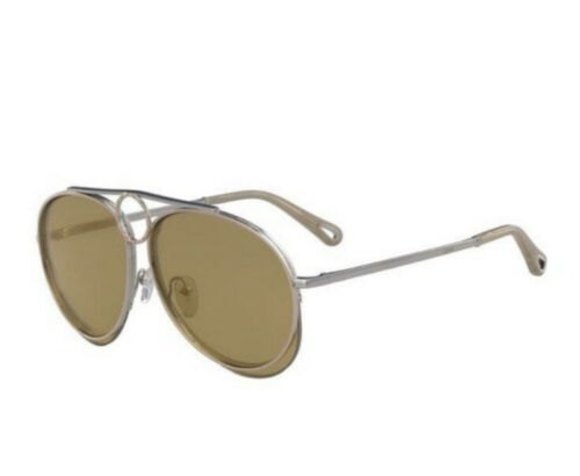 Chloe Romie 61mm Aviator Sunglasses Dark main image 4